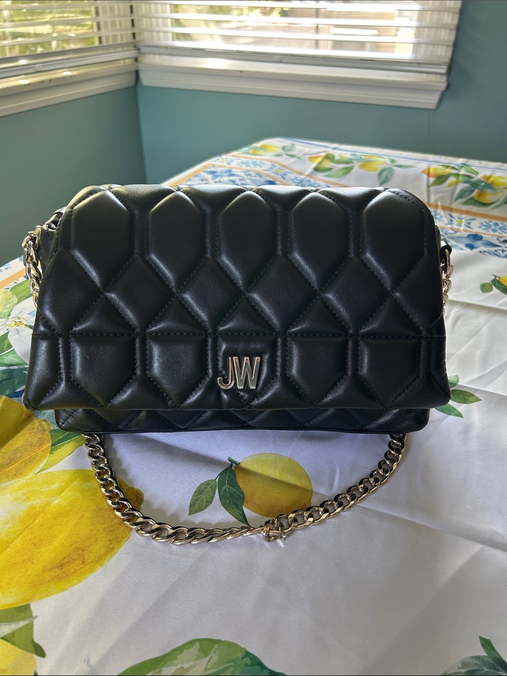 Jason Wu Black Quilted Handbag with golden Chain Strap